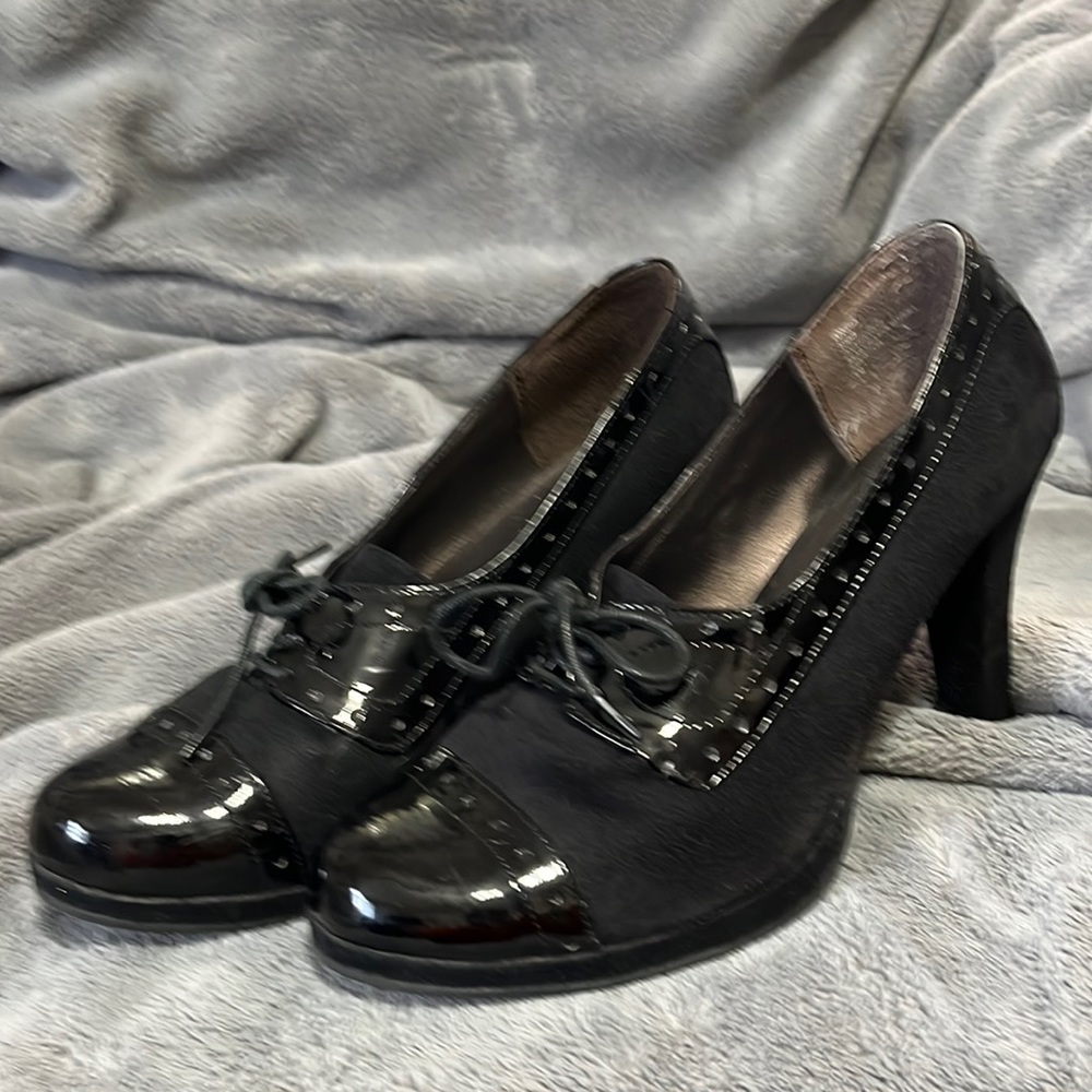 Punkster woman’s black high heal size 10